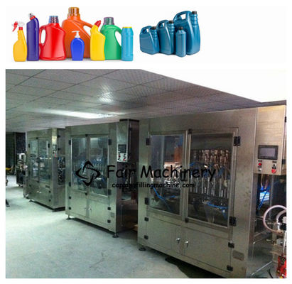 250ml 60BPM Dishwashing Liquid Filling Machine , 220V Sanitizer Filling Line