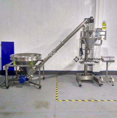 3PH PLC Auger Powder Filling Machine Semi Automatic 1.8KW