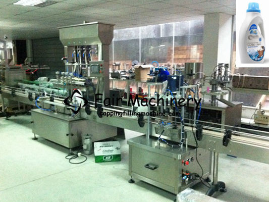 50ml 0.6mpa Capping Filling Machine PLC For Liquid Detergent