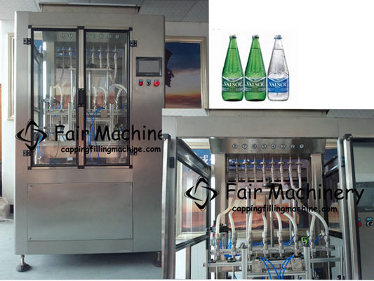 2KW SS304 Mineral Water Bottle Filling Machine , 16BPM Beer Can Filling Machine 8 Heads