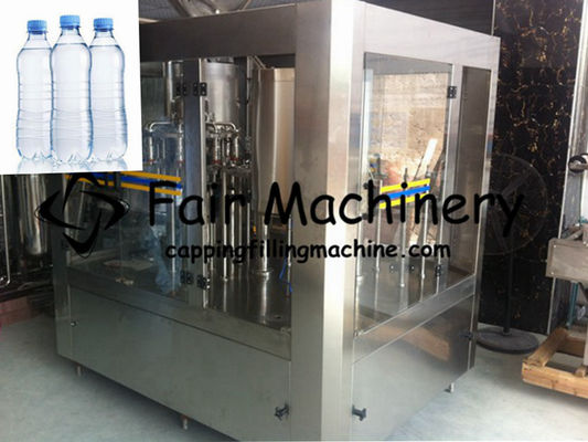 0.25m3/min Water Filling And Capping Machine , 0.8Mpa 0.5T/H Mineral Water Bottling Machine