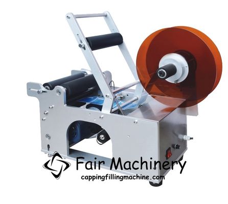 750W SS304 Sticker Labeling Machine Round Bottle Labeling Machine 50PCS/min