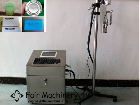 220VAC Ink Jet Printing Machine , SGS 50PCS/min Bottle Expiry Date Printing Machine