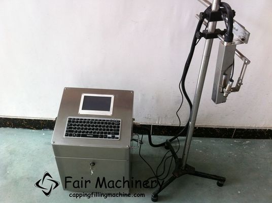 220VAC Ink Jet Printing Machine , SGS 50PCS/min Bottle Expiry Date Printing Machine