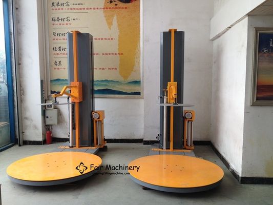 1.5KW 1500mm Skid Wrapping Machine , 110VAC Automatic Pallet Shrink Wrap Machine