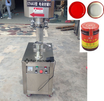60HZ 3PH Plastic Bottle Sealing Machine , SGS 3PH Tin Can Seamer Machine