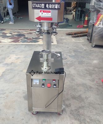 60HZ 3PH Plastic Bottle Sealing Machine , SGS 3PH Tin Can Seamer Machine