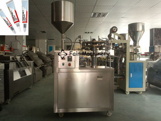 30B/Min 50ml Tube Sealing And Filling Machine , 1.7KW Cream Tube Filling Machine