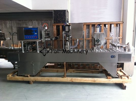 380V 50Hz Cup Filling Sealing Machine Foil PP PE PET Cup for Yogurt 3PH