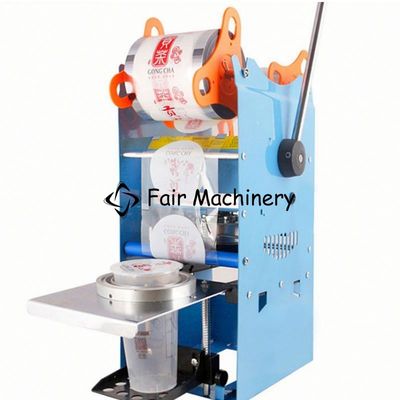 750W 500times/h Cup Filling Sealing Machine , 115mm Bubble Tea Cup Sealing Machine