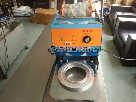 750W 3PH Bowl Packing Machine , 500times/h Plastic Bowl Sealing Machine