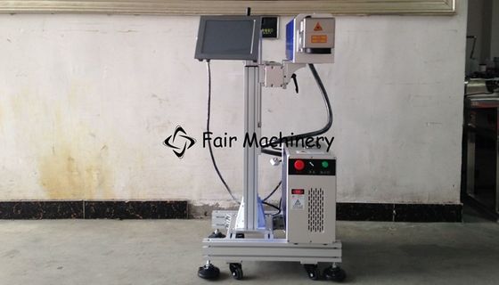 12000mm/S 110V Flying Fiber Laser Marking Machine , 30W Laser Coder Machine