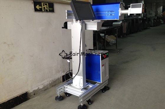 12000mm/S 110V Flying Fiber Laser Marking Machine , 30W Laser Coder Machine