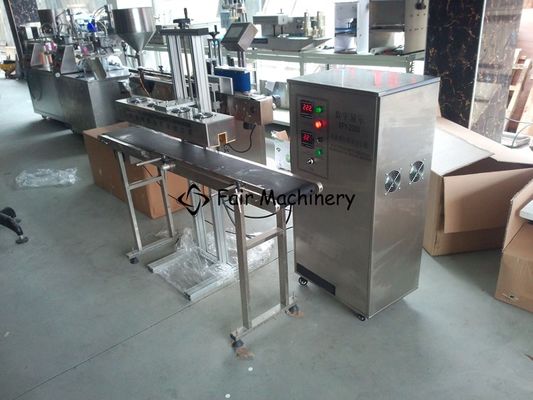 50B/Min 1.8KW Screw Capper Machine , SS316 Automatic Aluminum Foil Sealing Machine