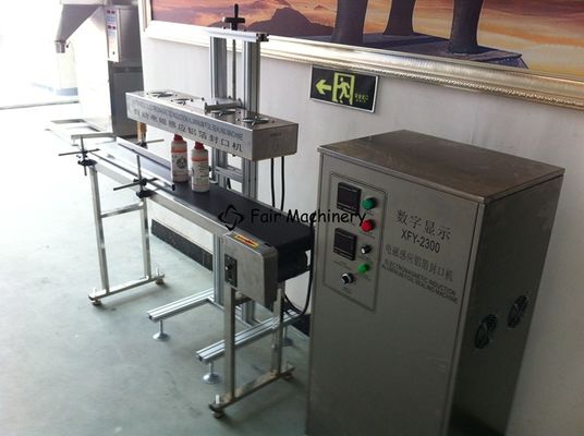 50BPM 3PH Electromagnetic Induction Foil Capping Machine Bottle Cap Sealing 1.8KW