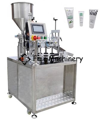 3.3Kw SGS Aluminum Tube Filling Machine , 450ml Tube Filler And Sealer