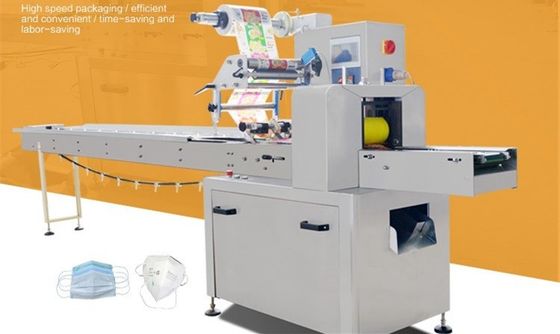380VAC 150Bag/Min Pillow Packing Machine , 3.2Kw Automatic Bread Packing Machine