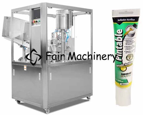0.6MPa Soft Tube Filling Machine , 2.2KW 40B/Min Lotion Tube Sealer