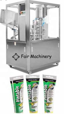 0.6MPa Soft Tube Filling Machine , 2.2KW 40B/Min Lotion Tube Sealer
