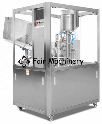 0.6MPa Soft Tube Filling Machine , 2.2KW 40B/Min Lotion Tube Sealer