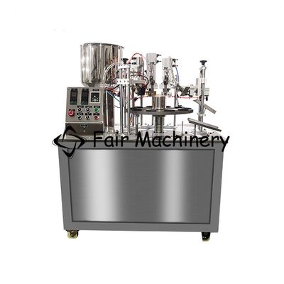 0.6Mpa 300ML Tube Filling Sealing Machine Skin Care Cosmetic Product 3.3Kw
