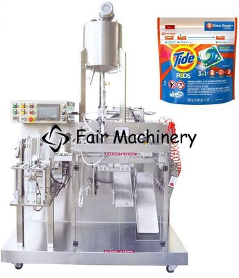 50Hz 0.6mpa Shampoo Filling Machine Premade Pack Bag for Shower Gel 60bag/min
