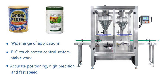 30BPM 2.8KW Auger Powder Filling Machine For Corn Flour Protein Powder 60HZ