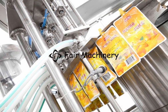 Tomato sauce, black pepper sauce Spout bag, stand-up bag filling and capping machine