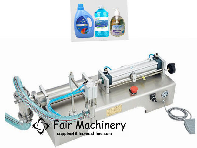0.6mpa 35KG Laundry Detergent Filling Machine , 2000ml Coconut Oil Bottle Filling Machine