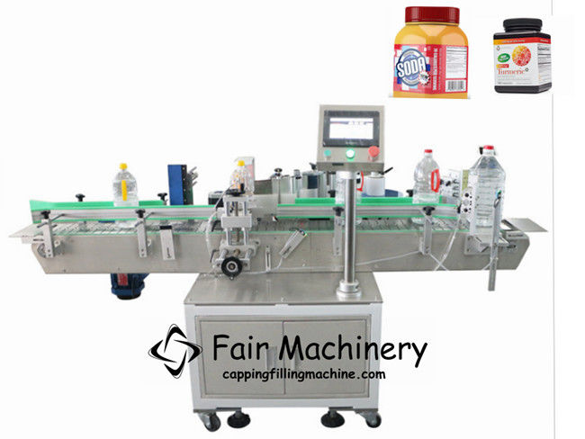 SGS 60PCS/Min Single Side Sticker Labeling Machine For Square Bottle 1.8kw