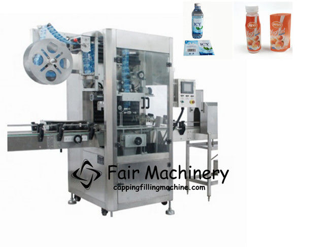 0.6mpa 150PCS/min Sticker Labeling Machine Automatic Shrink Sleeve Label 3KW