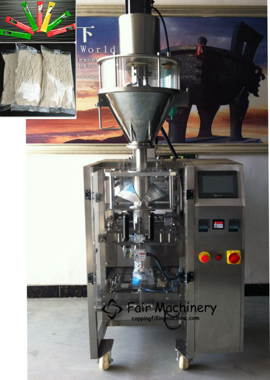0.65mpa 500g Powder Pouch Packing Machine 220VAC Servo For Small Sachet Spice