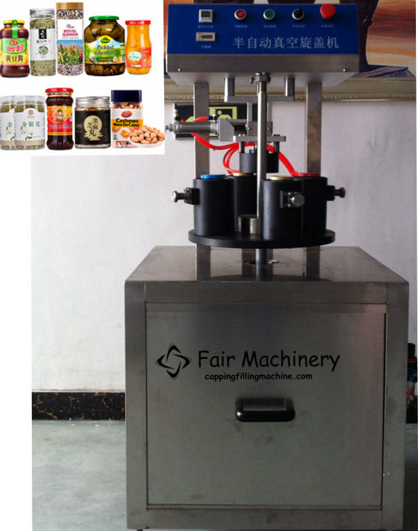 1.5KW 380V Vacuum Capping Machine , 25B/Min Twist Off Capping Machine