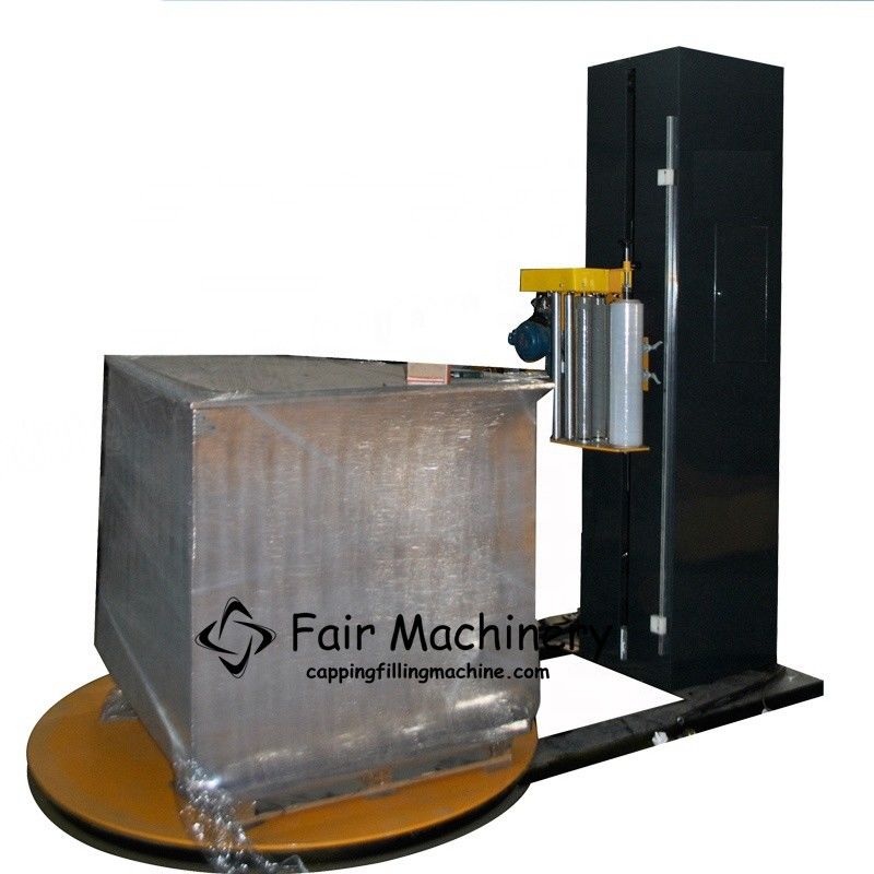 1.5KW 1500mm Skid Wrapping Machine , 110VAC Automatic Pallet Shrink Wrap Machine