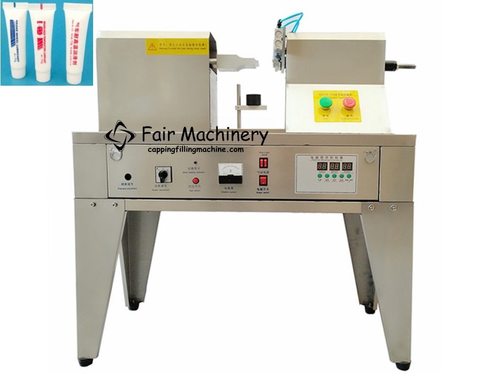PLC 50Hz Cosmetic Tube Sealer , 4.5Kw Ultrasonic Plastic Tube Sealing Machine