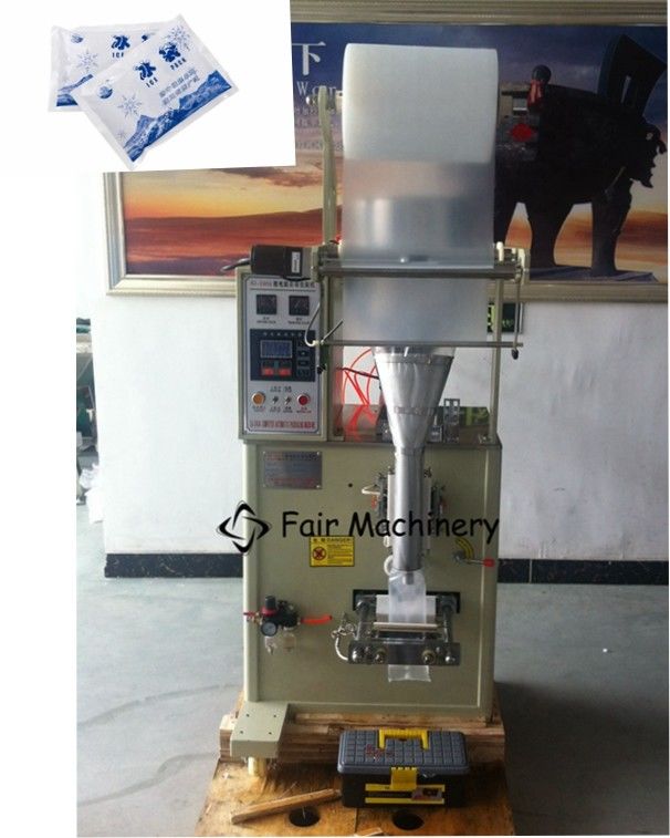 220VAC 5Bag/min Ice Bag Packing Machine , 500ml Pneumatic Piston Filling Machine