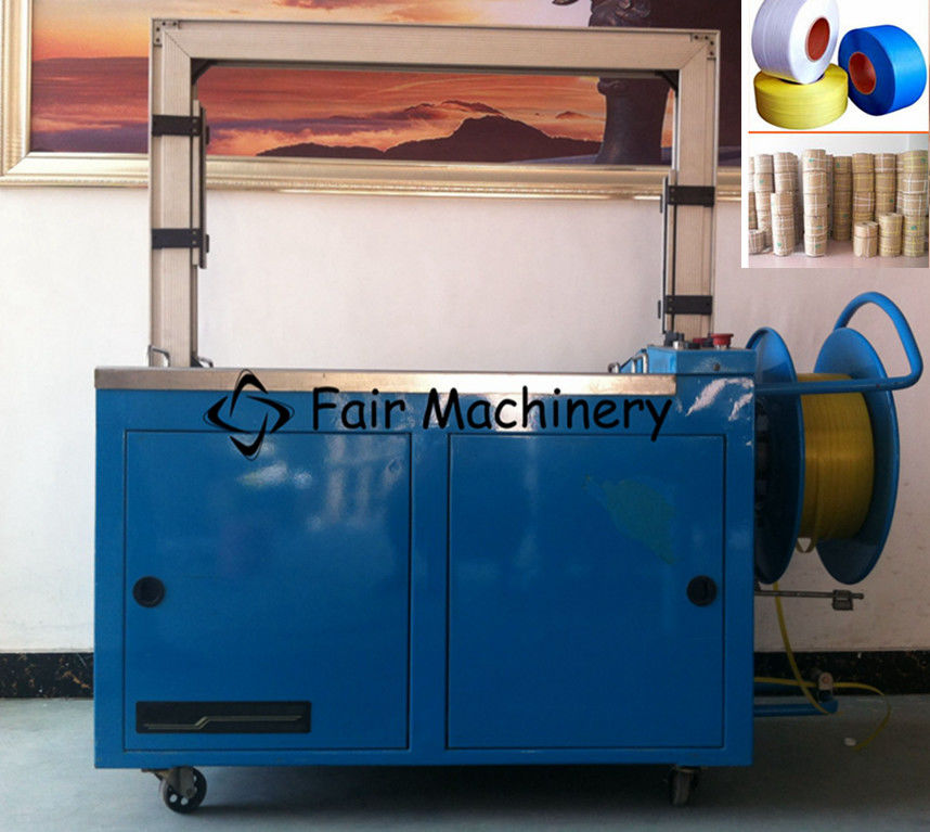 3PH 380VAC Carton Box Packaging Machine , 0.5KW Case Strapping Machine