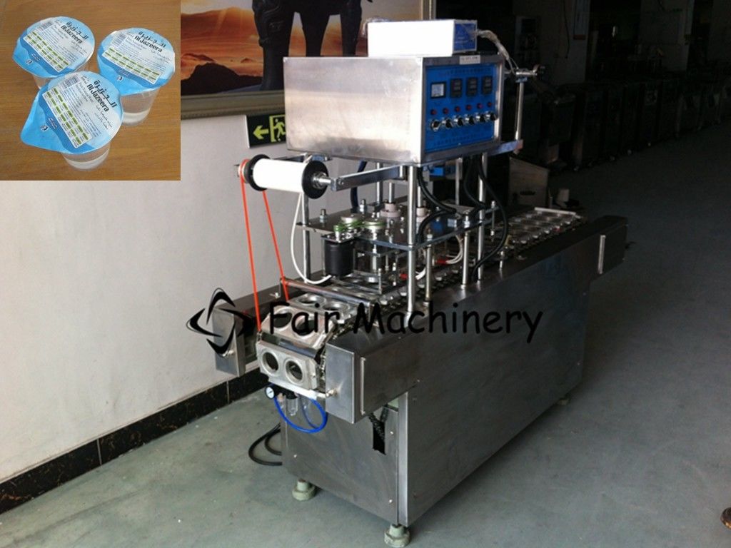 1800B/H 220VAC Cup Filling Sealing Machine For Mango Juice 4KW