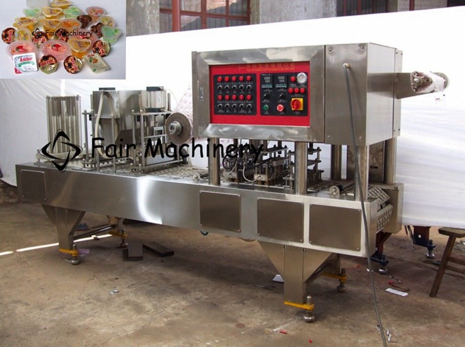 10800BPH 12KW Cup Filling Sealing Machine For Yogurt Jelly Water Cup 60HZ