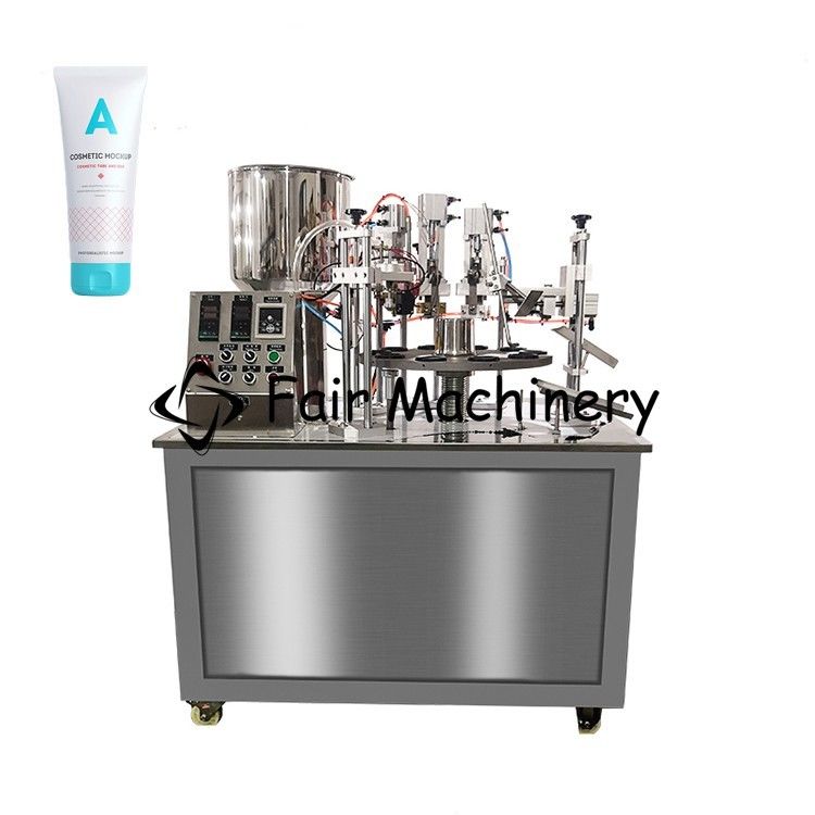 0.6Mpa 300ML Tube Filling Sealing Machine Skin Care Cosmetic Product 3.3Kw